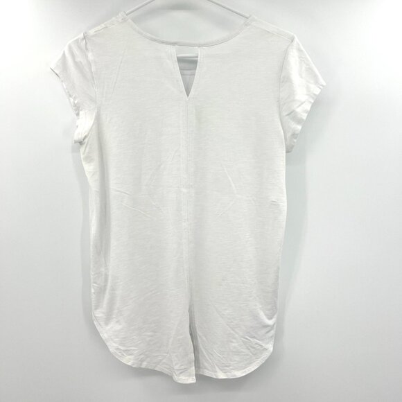 Lot of 2 Women's Size Small Tops Striped Tank and White Tee - Picture 6 of 7